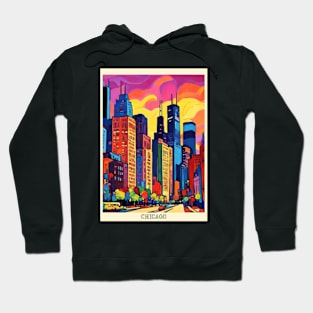 fauvism art of chicago city usa 2 Hoodie